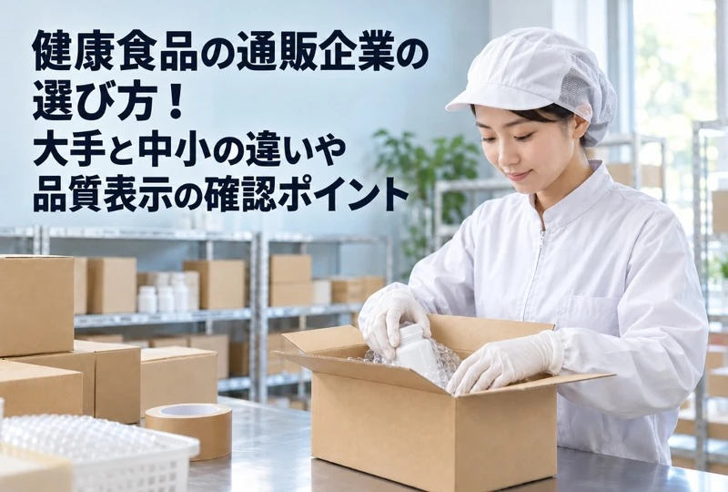 画像363：健康食品の通販企業の選び方！大手と中小の違いや品質表示の確認ポイント